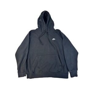 Nike Mens Sportswear Club Fleece Hoodie Black BV2654-010 Size Large